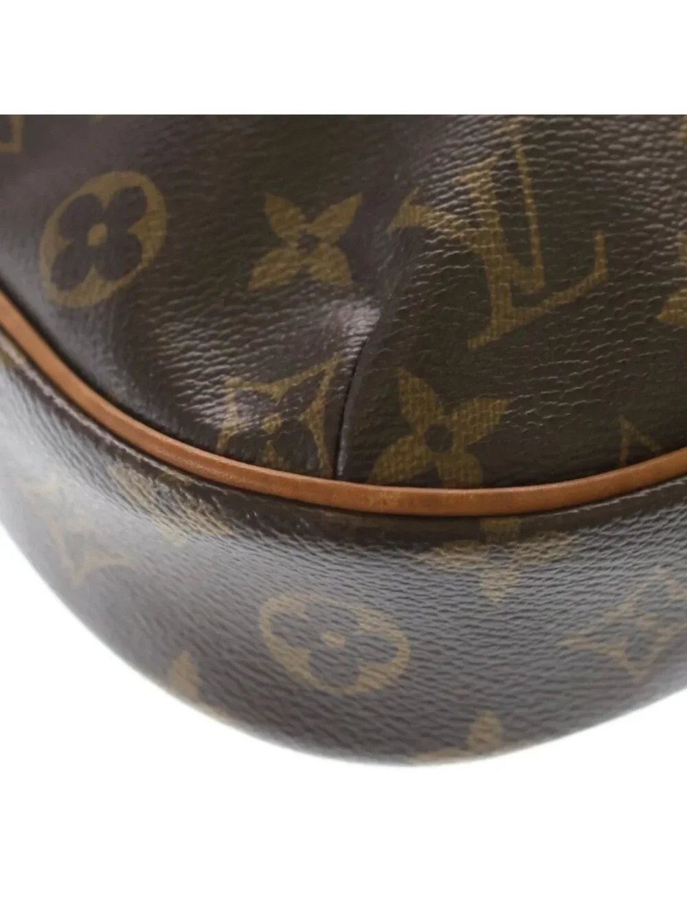 Louis Vuitton Monogram Odeon PM Shoulder Bag Pochette Brown Leather Gold